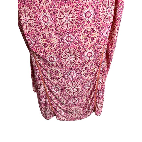 Coolibar UPF 50+ Seacoast Beach Cover-up Dress Size XS Pink Floral LS Hoodie - Picture 6 of 9
